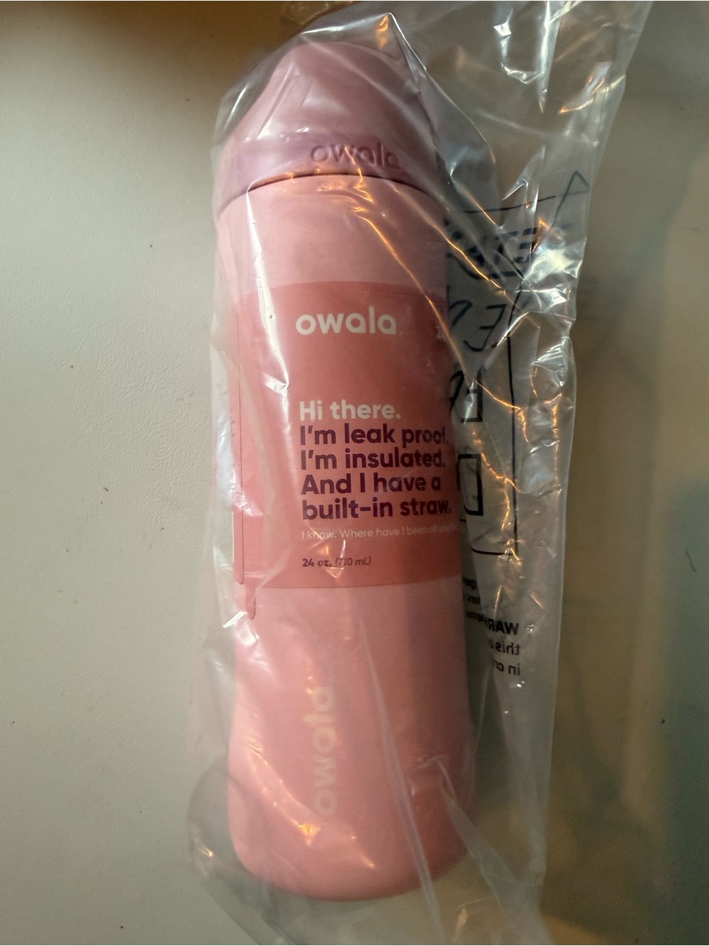 Owala Insulated Leak-Proof Bottle - Pink